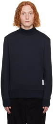 Thom Browne Navy Rib Turtleneck