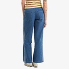 Adidas Women's Adicolor Denim 3-Stripes Track Pants in Indigo Denim