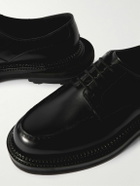 J.M. Weston - Sacai Golf Leather Derby Shoes - Black