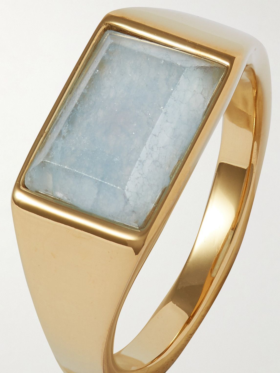 Miansai - Lennox Gold Vermeil Chalcedony Ring - Gold Miansai