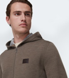 Berluti Zip-up wool blend hoodie