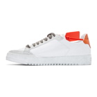 Off-White White and Orange 2.0 Low Sneakers