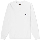 Needles Women's Long Sleeve Pocket T-Shirt in White