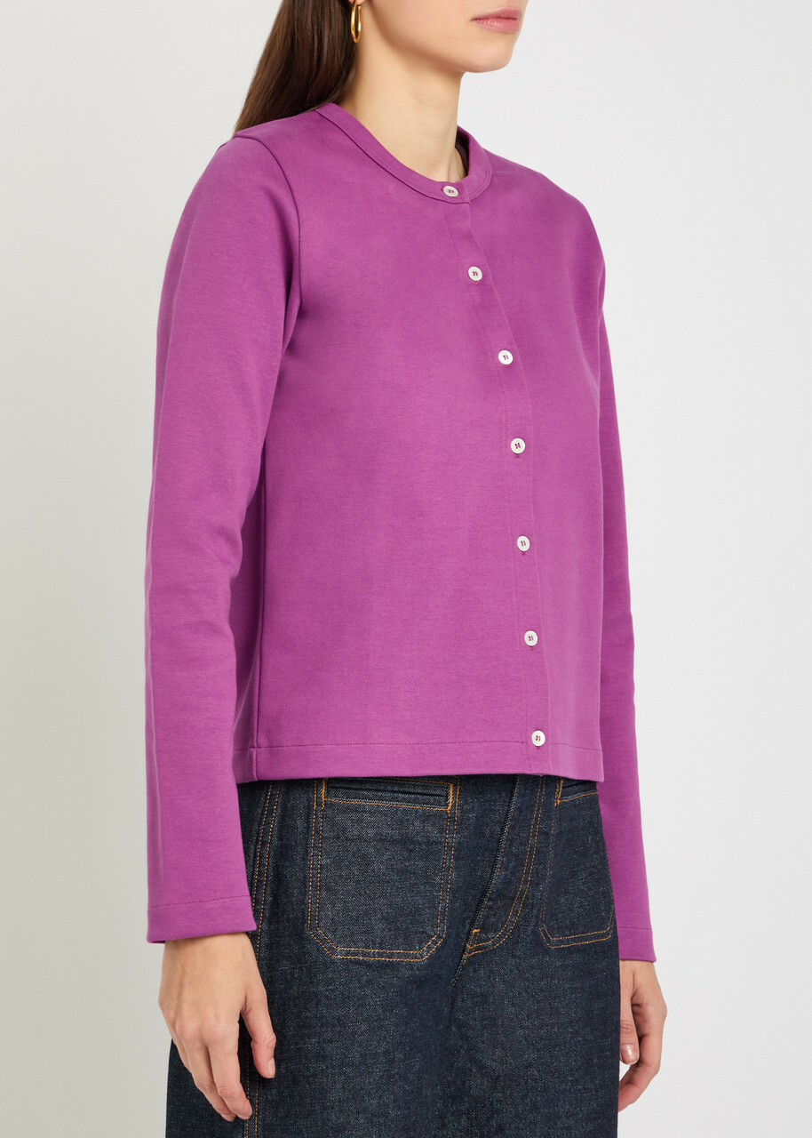 Flore Flore Poppy Cotton Cardigan Purple