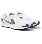 Nike - Air Streak Lite Felt and Faux Leather Trimmed Mesh Sneakers - White