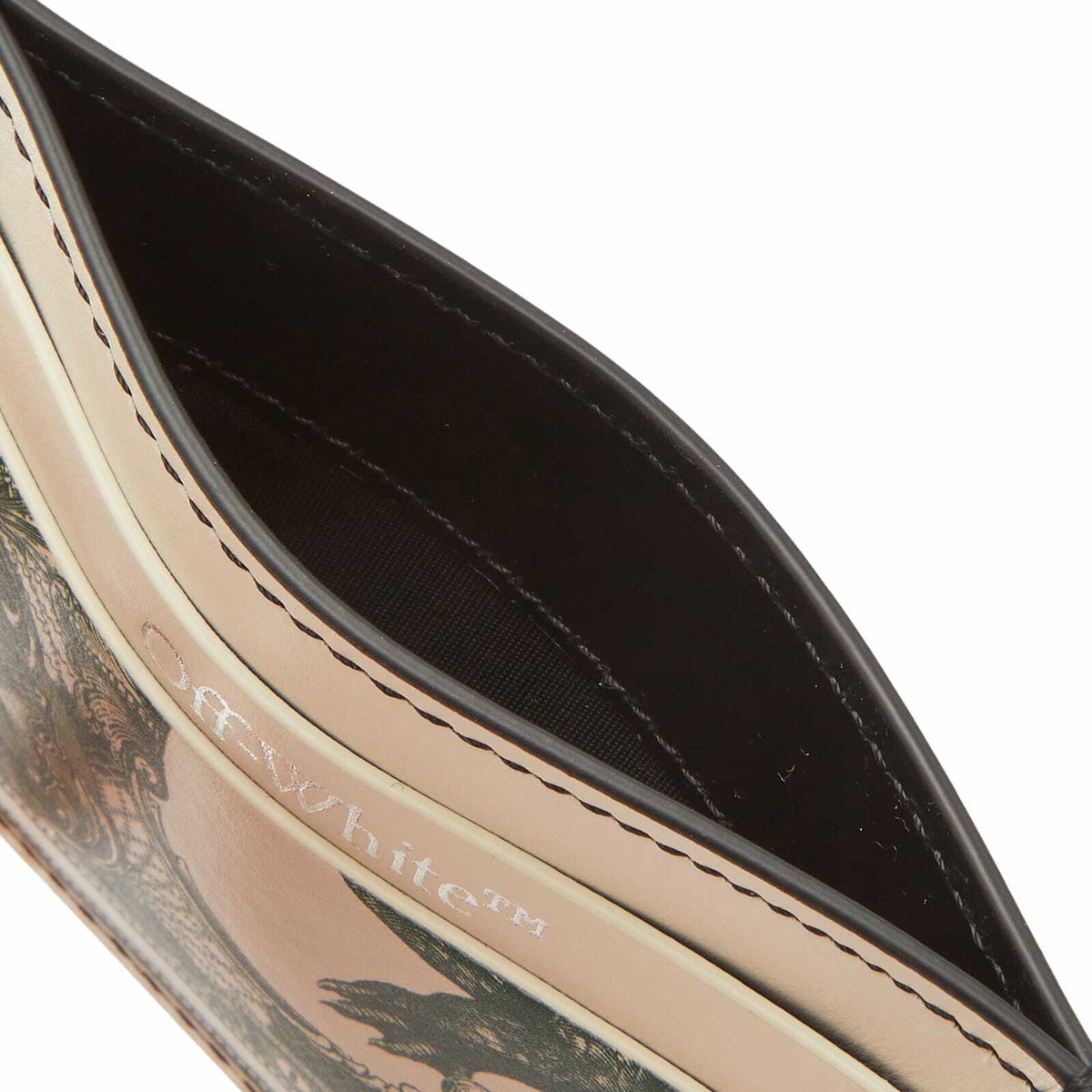 Off-White Men's Off Currency Card Case in Forest Green Off-White