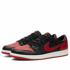 Air Jordan Men's 1 Retro Low OG Sneaker in Black/Varsity Red Summit White