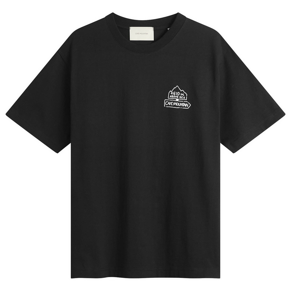 Café Mountain Men's Refuge T-Shirt in Black