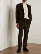 Kingsman - Slim-Fit Straight-Leg Cotton-Corduroy Suit Trousers - Brown