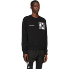 Off-White Black Half Arrows Man Sweatshirt