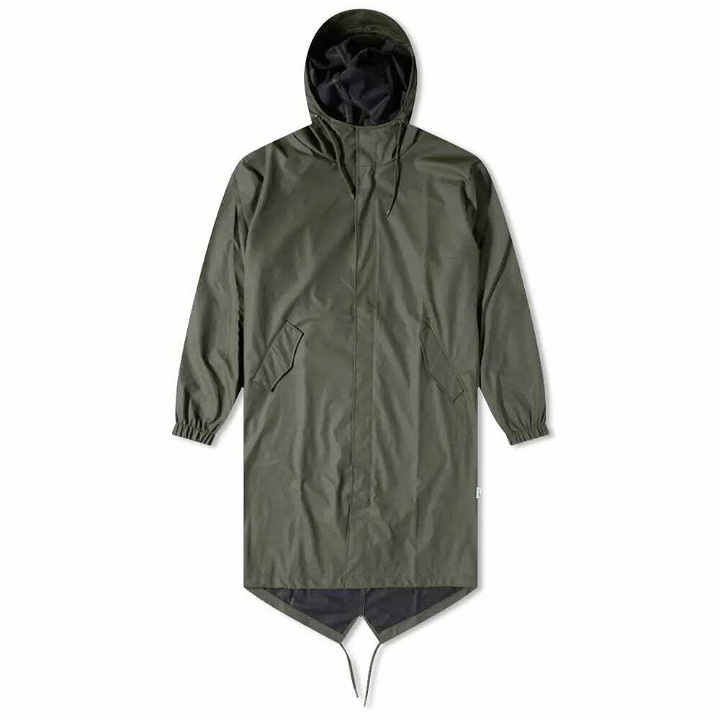 Photo: Rains Men's Fishtail Parka Jacket in Green