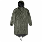 Rains Men's Fishtail Parka Jacket in Green