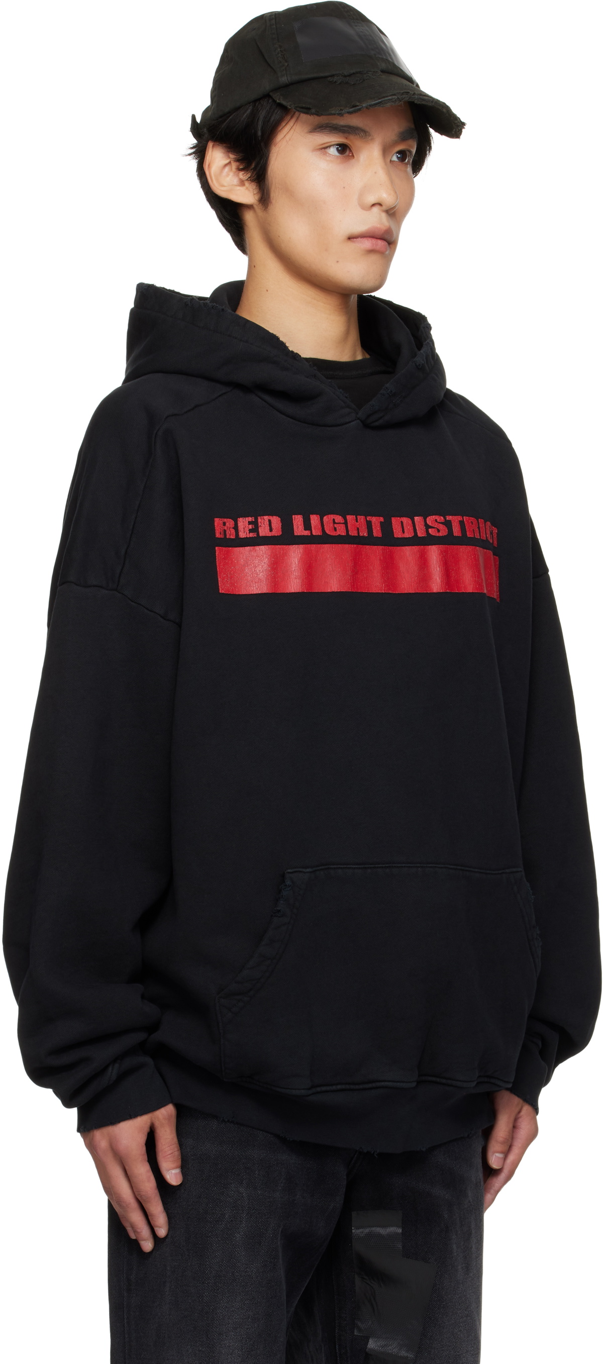 ALEXANDER DIGENOVA Black 'Red Light District' Hoodie