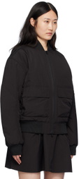 Soulland Black Helios Bomber Jacket