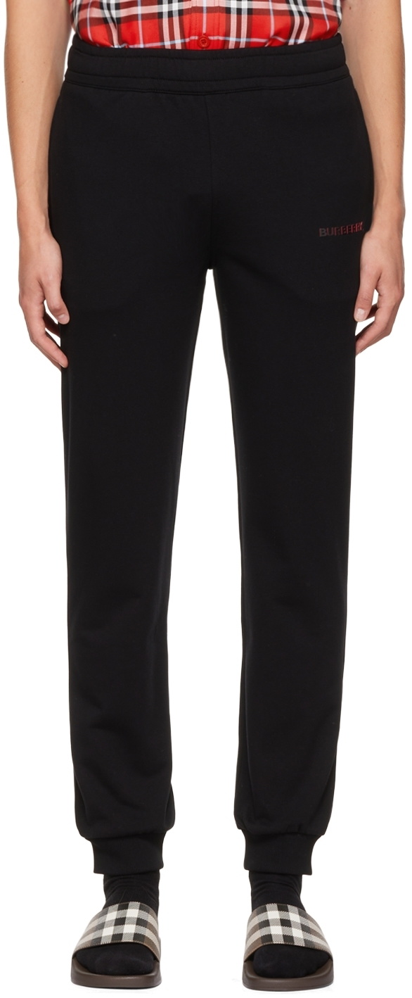 Burberry Black Jersey Lounge Pants Burberry