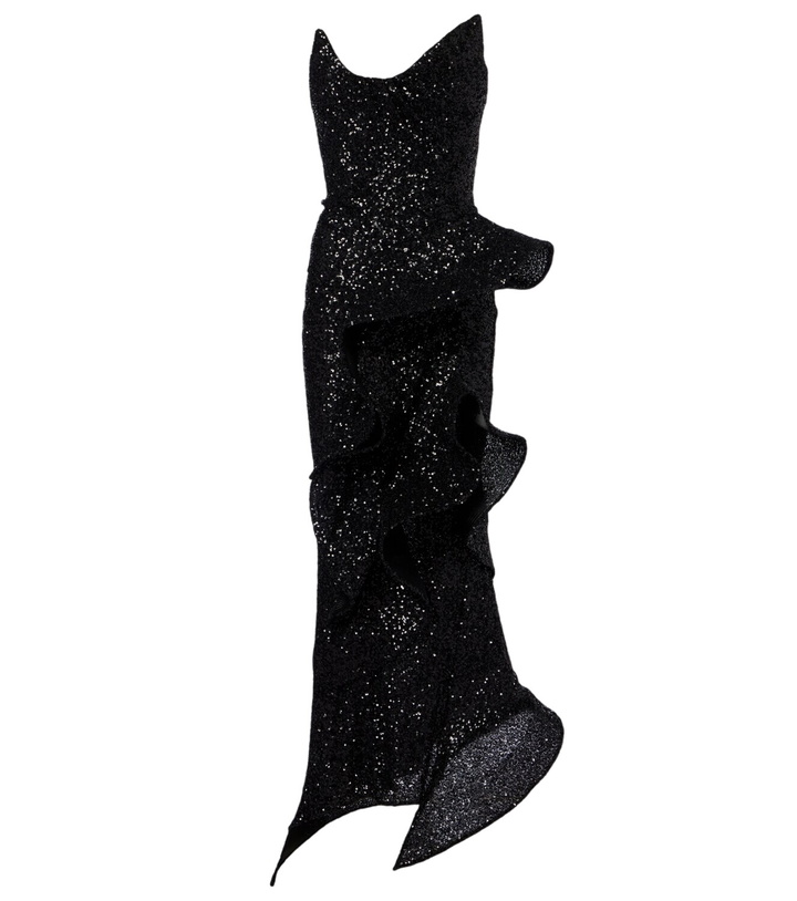 Photo: Maticevski Thistle Wave ruffled sequined gown
