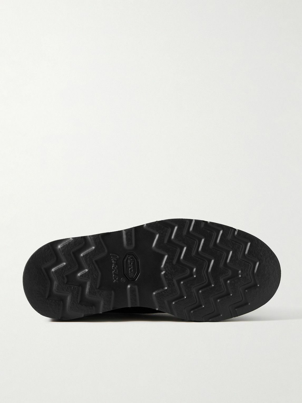 Yuketen - Suede-Trimmed Full-Grain Leather Boots - Black