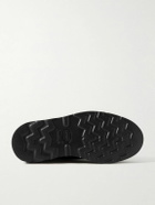 Yuketen - Suede-Trimmed Full-Grain Leather Boots - Black