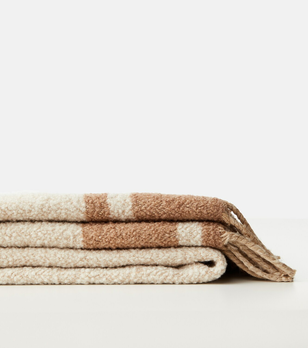 The House of Lyria Fringed silk and cashmere-blend blanket