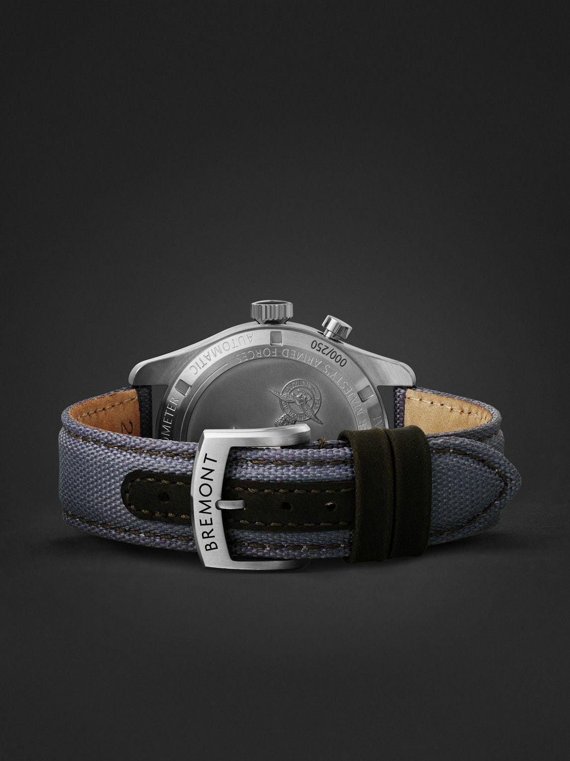 Bremont - Vulcan Limited Edition Automatic Chronograph 42mm Stainless Steel and Sailcloth Watch, Ref. No. VULCAN-R-S