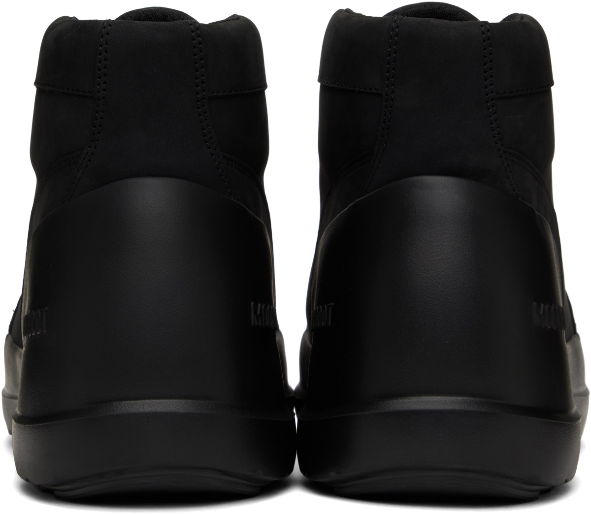 Moon Boot Black Luna Trek Mid Nubuck Boots Moon Boot
