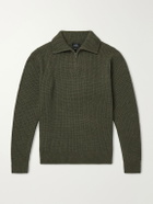 A.P.C. - Virgin Wool Half-Zip Sweater - Green