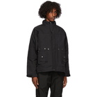 John Elliott Black Nylon Quilted Hunting Jacket