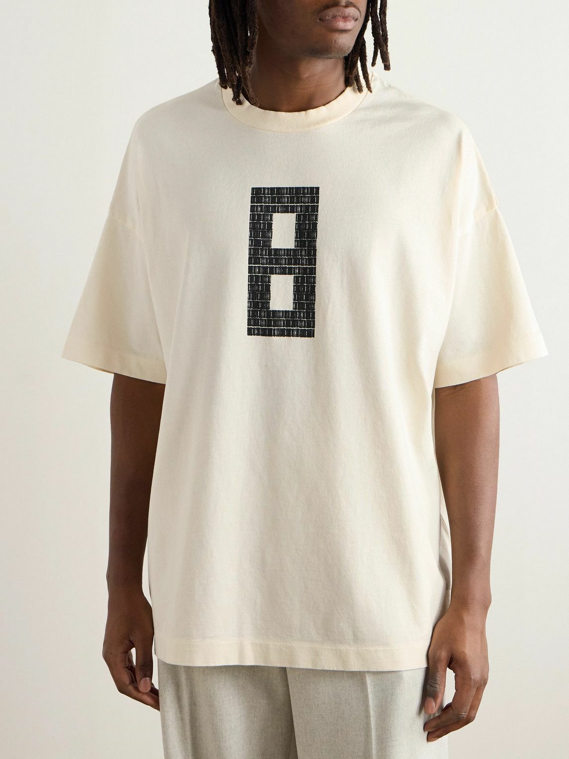 Fear of God - 8 Oversized Logo-Print Cotton-Jersey T-Shirt