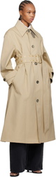 AMI Paris Beige Belted Coat