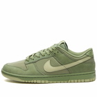 Nike Men's Dunk Low Retro Premium Sneakers in Oil Green/Olive Aura