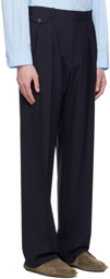 The Row Navy Marcello Trousers