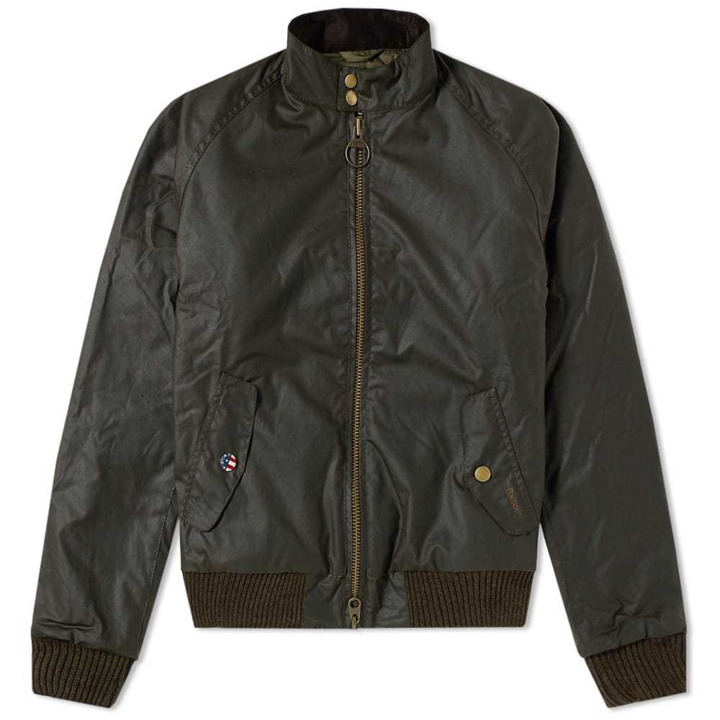 Photo: Barbour Steve McQueen Merchant Wax Jacket Green