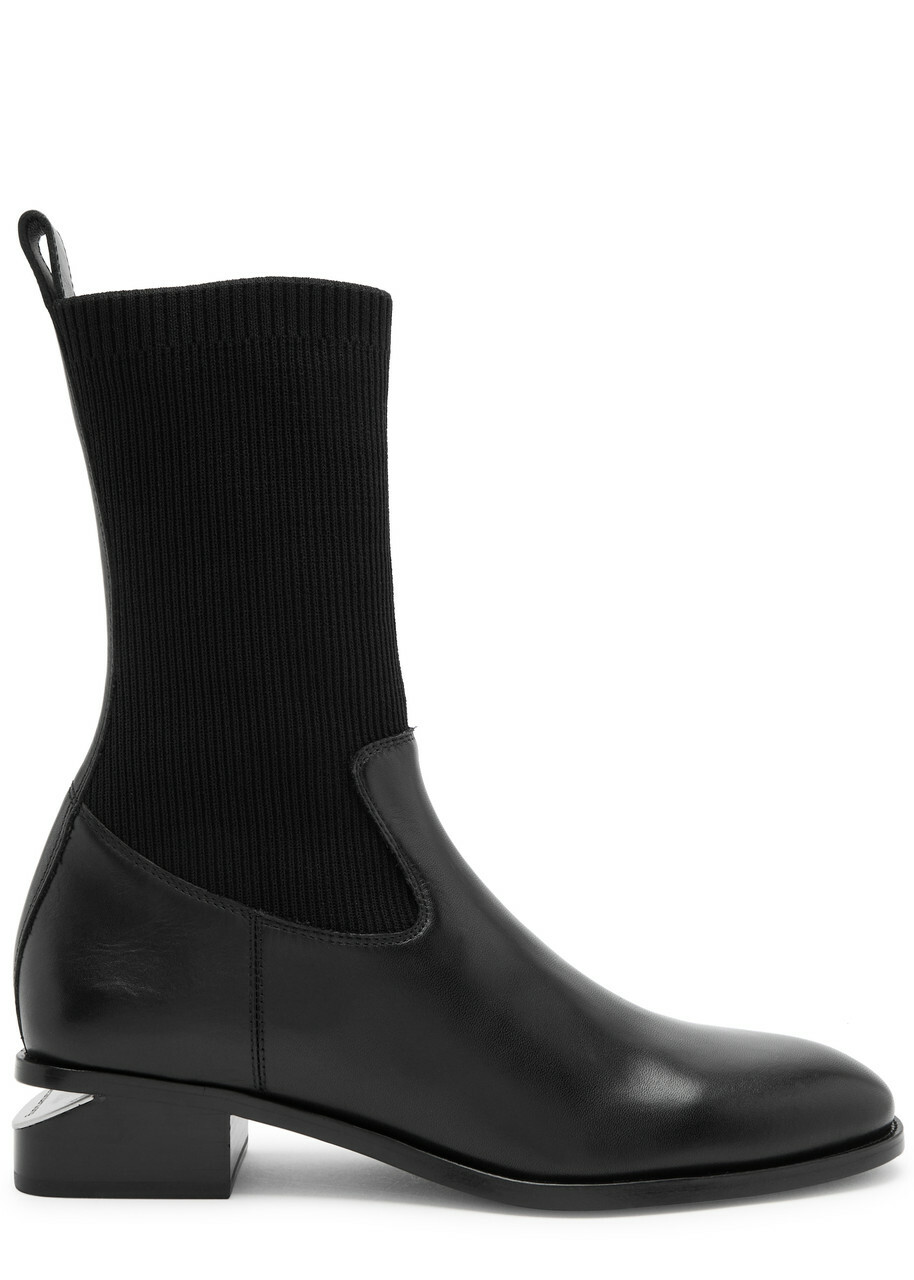 Alexander Wang ☆ブラック Throttle アンクルブーツ throttle 95mm ankle boot in leather in BLACK | alexanderwang®