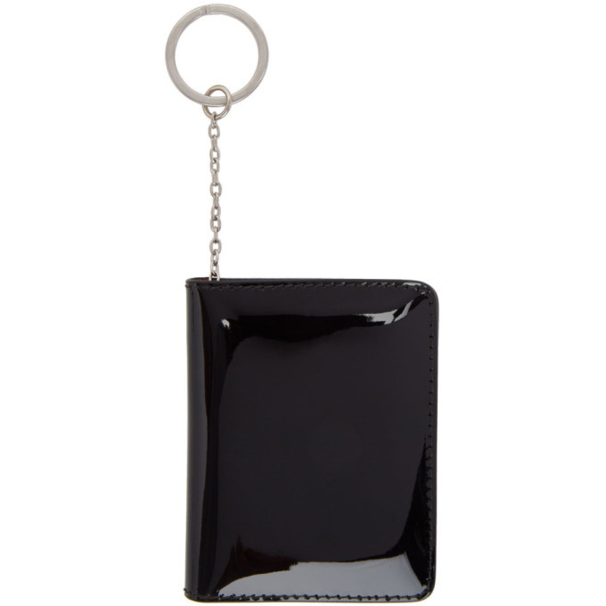 Photo: Maison Margiela Black Patent Chain-Link Wallet