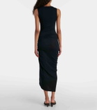 Loewe Tank gathered cotton-blend midi dress