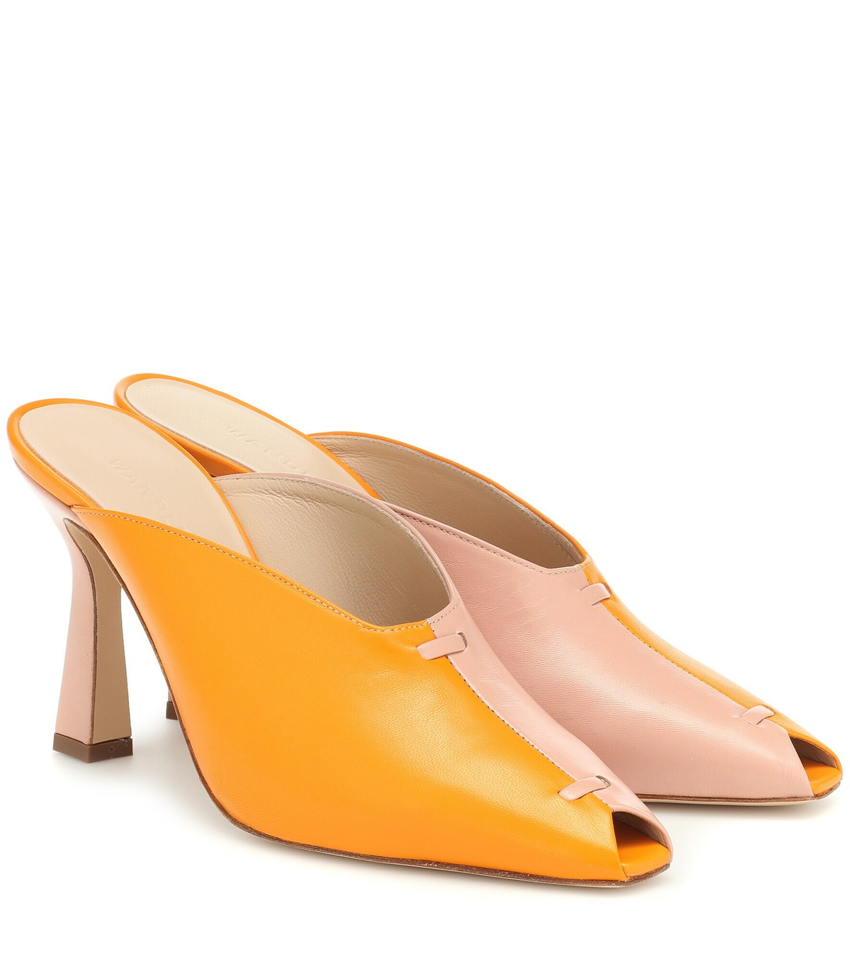 Wandler - Niva two-tone leather mules