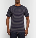 Armor Lux - Striped Cotton-Jersey T-Shirt - Navy