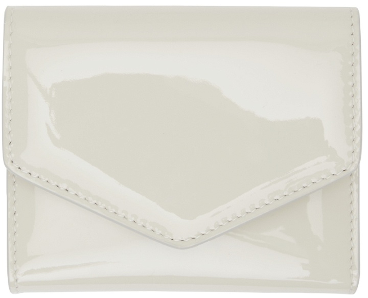 Photo: Maison Margiela Off-White Patent Envelope Wallet