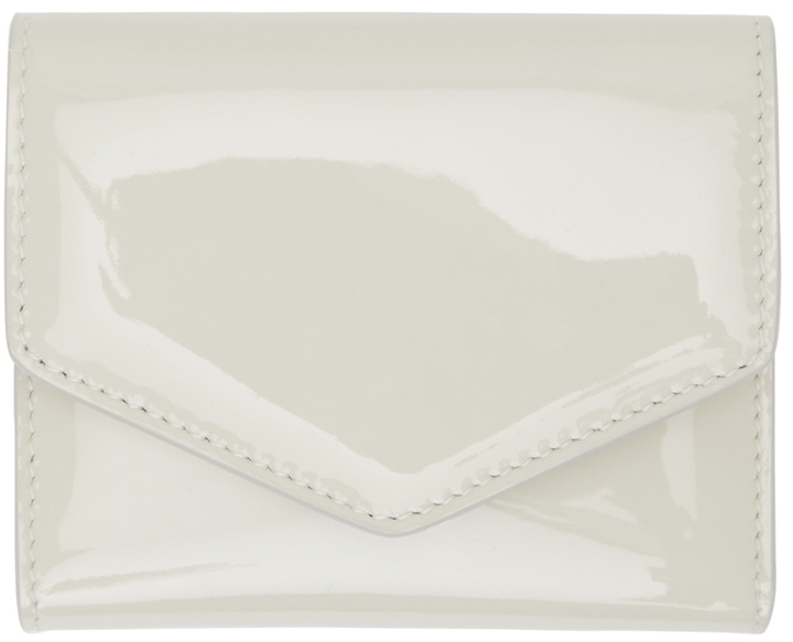 Photo: Maison Margiela Off-White Patent Envelope Wallet