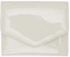 Maison Margiela Off-White Patent Envelope Wallet