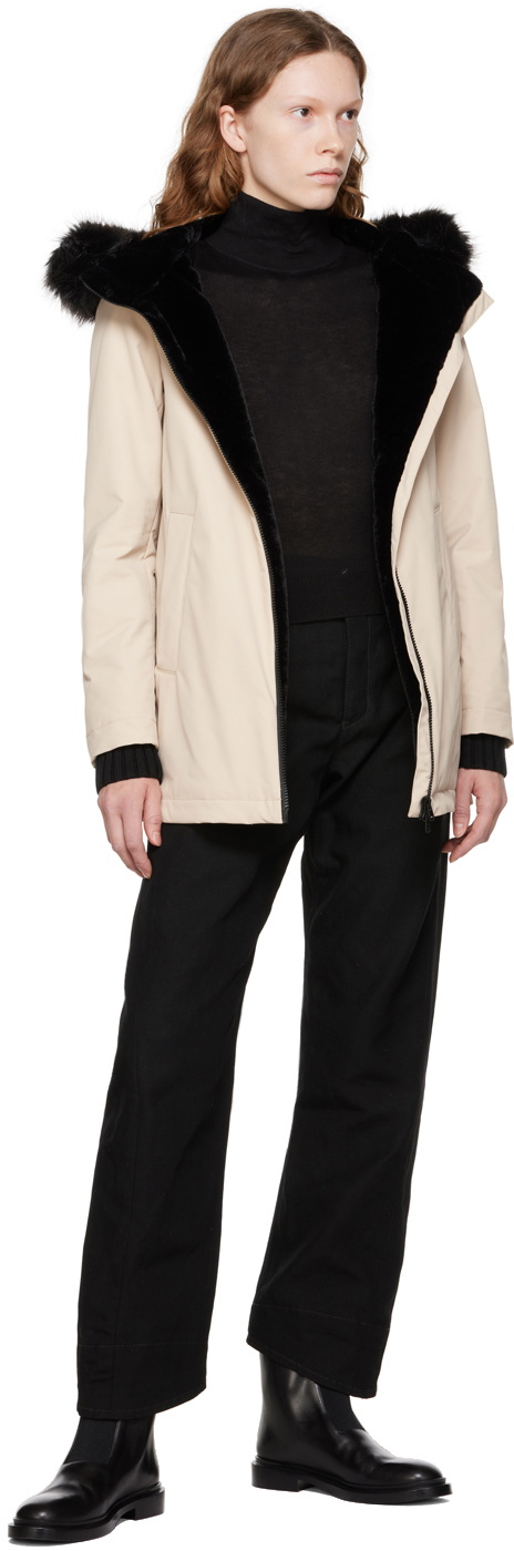 HEYANNO Flow Knit Jacket Beige Melange