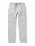 Hartford - Tanker Slim-Fit Straight-Leg Cotton Drawstring Trousers - Gray