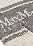 Max Mara Beachwear Logo-jacquard Fringed Cotton Towel