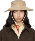 Jil Sander Beige Fishing Beach Hat