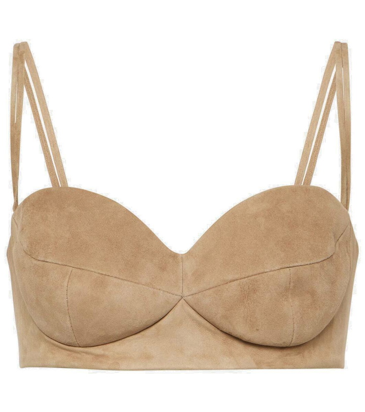 Photo: Magda Butrym Suede bra top