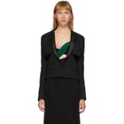Haider Ackermann Black Cut-Out Tuxedo Jacket