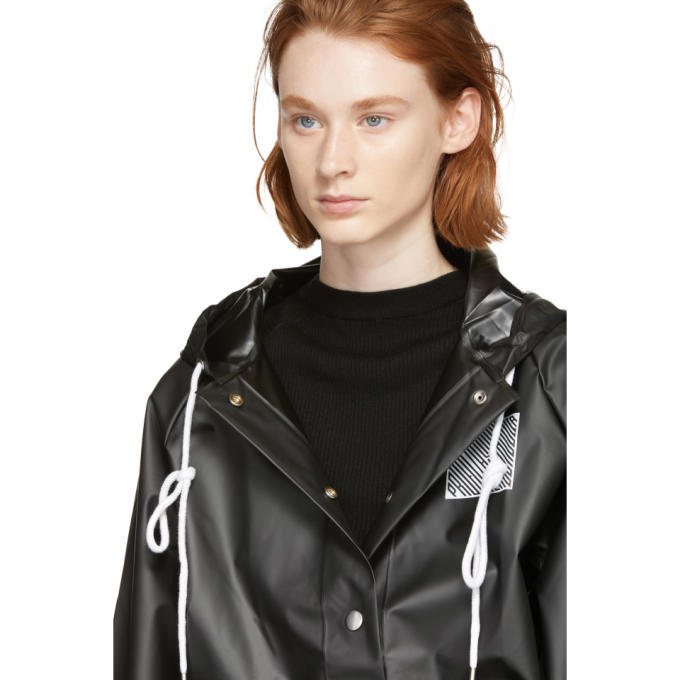 Proenza Schouler Black PSWL Short Rain Jacket Proenza Schouler