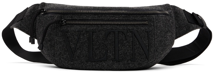 Photo: Valentino Garavani Gray 'VLTN' Belt Bag