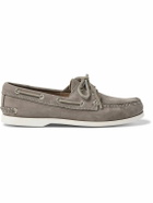 QUODDY - Downeast Nubuck Boat Shoes - Gray