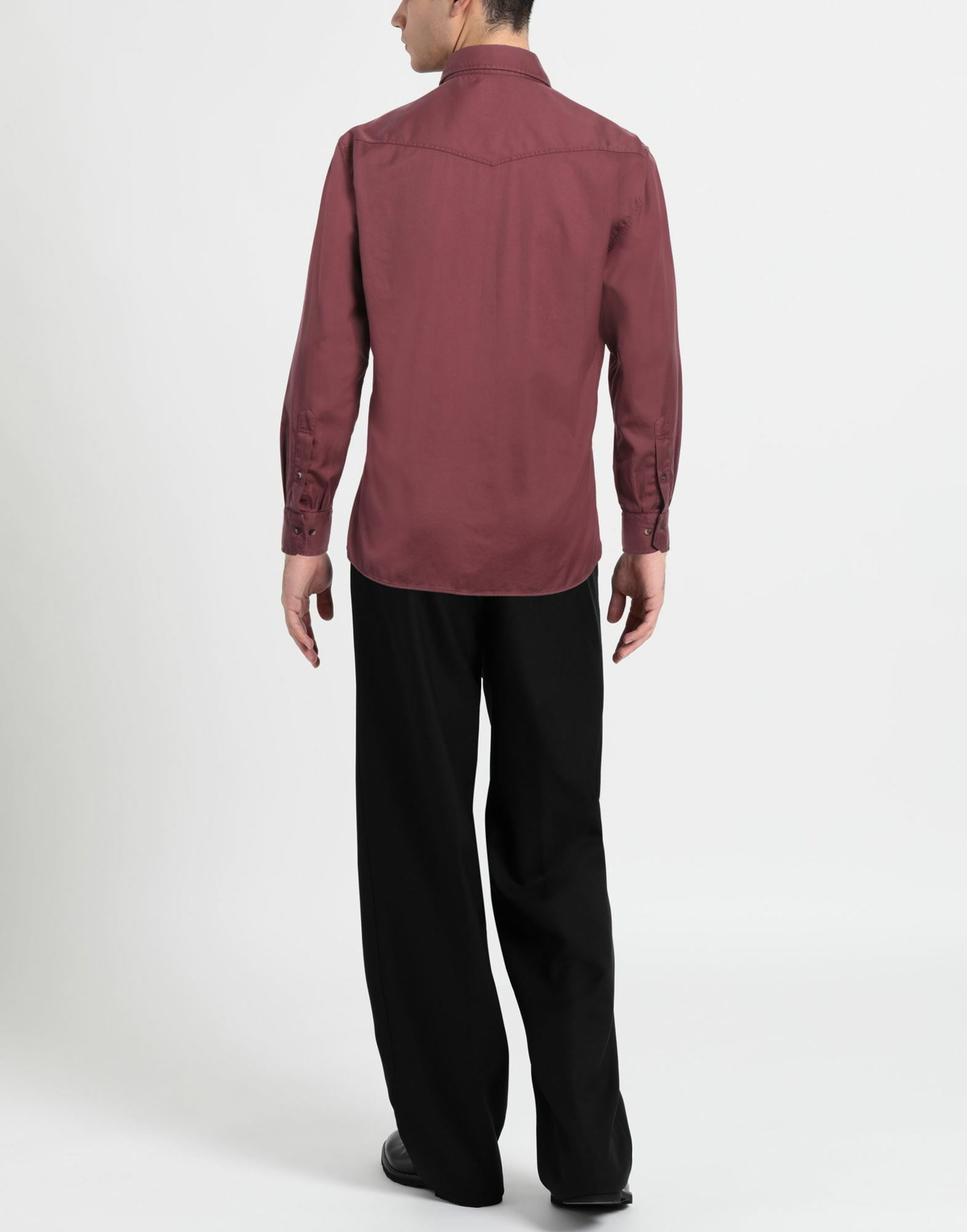 Brunello Cucinelli Mens Shirt Burgundy
